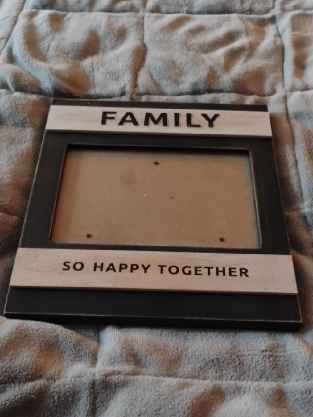 Family "So Happy Together" Wood Photo Frame